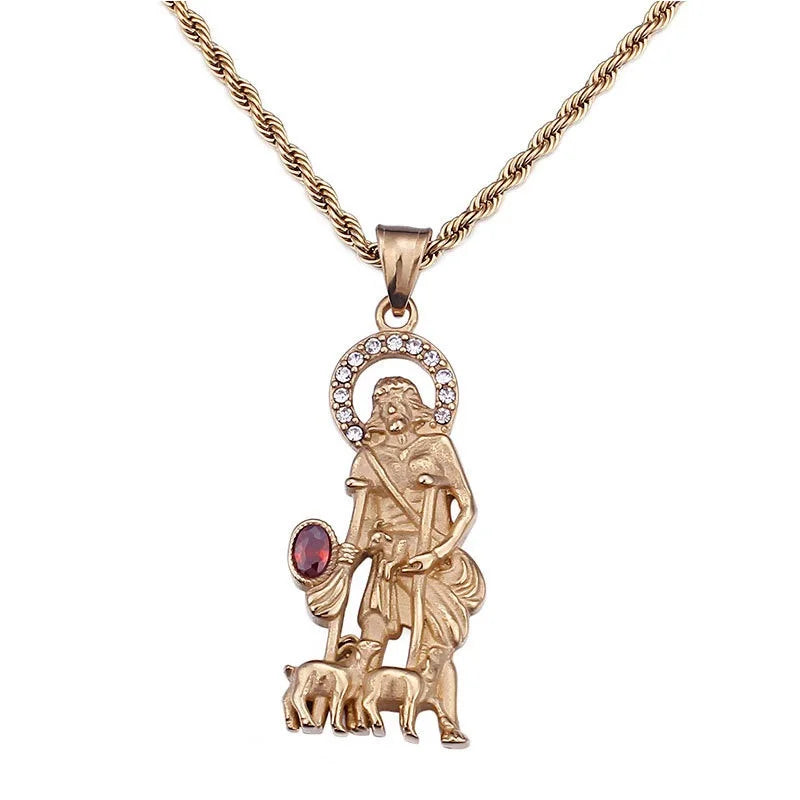 Stainless steel pendant jewelry religious jewelry titanium steel men's