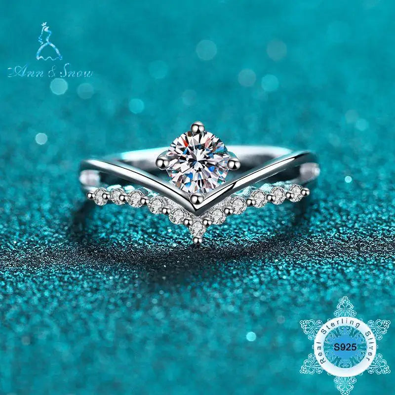 Moissanite Ring Original 100% 925 Sterling Silver Jewellery ladies Women's Factory Sales Jewelry 2025 Wedding Engagement Rings