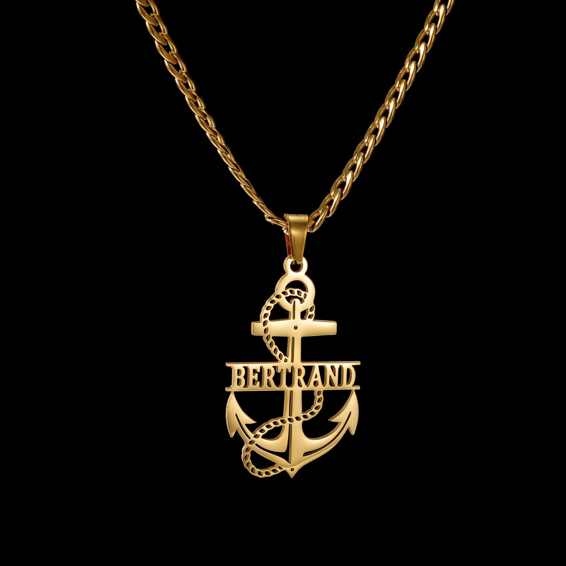 Atoztide Custom Name Necklace for Women Men Sports Helmet Pendant Stainless Steel Jewelry Choker Thick Chain Personalized Gift