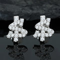 Classic Dollar Moissanite Earring For Women Jewelry Silver 925 Sterling Silver Gold Plated Wedding Jewelry Women Gif