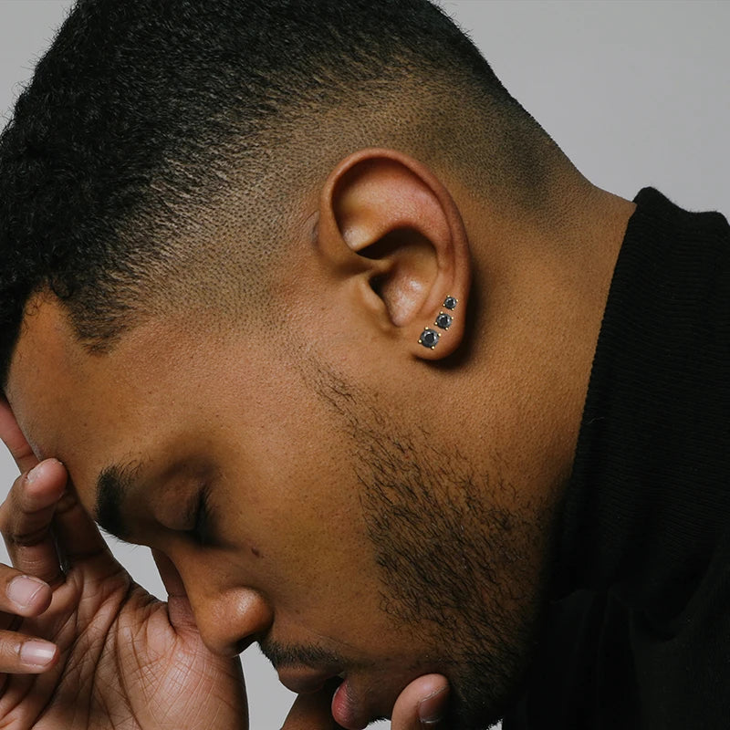 Classic Dollar Moissanite Earring For Women Jewelry Silver 925 Sterling Silver Gold Plated Wedding Jewelry Women Gif