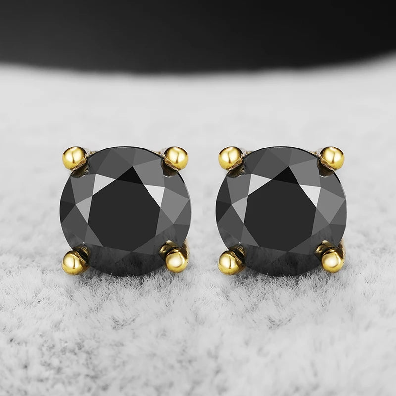 Classic Dollar Moissanite Earring For Women Jewelry Silver 925 Sterling Silver Gold Plated Wedding Jewelry Women Gif