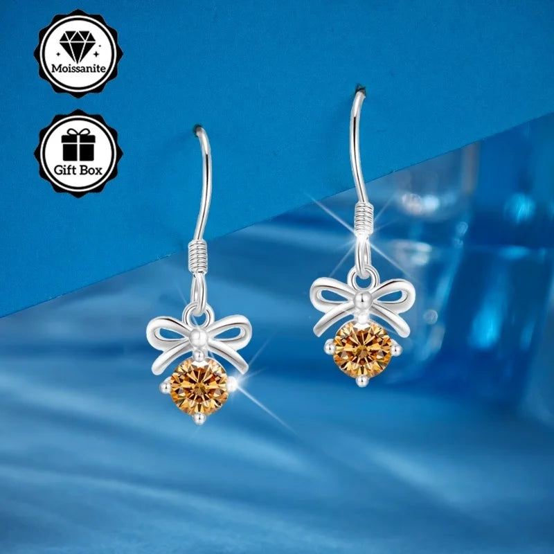 Moissanite Earrings with S925 sterling silver hook