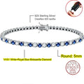 Real Moissanite Tennis Bracelet for Women Men 3.0mm Lab Diamond Bangle with Certificates 925 Sterling Silver Fine Jewelry