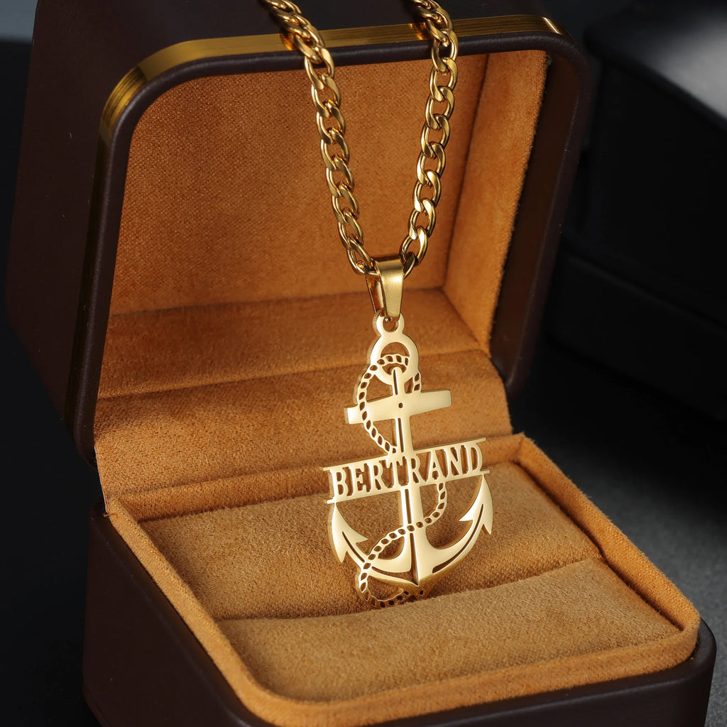 Atoztide Custom Name Necklace for Women Men Sports Helmet Pendant Stainless Steel Jewelry Choker Thick Chain Personalized Gift