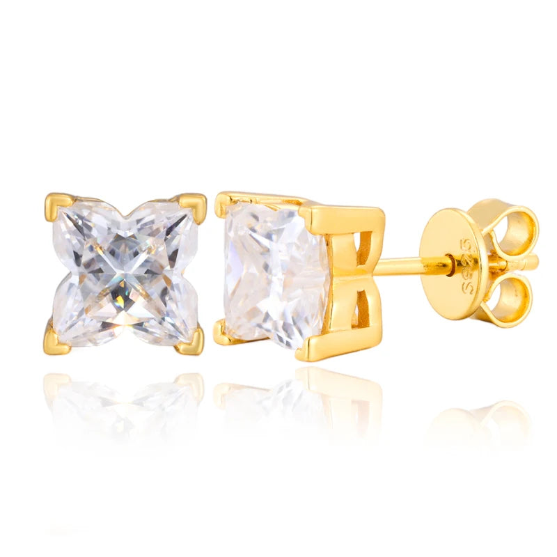 VVS1 Moissanite Cross Earring 925 Silver Earrings For Men Women ﻿Hip Hop Jewelry Party Gifts ﻿