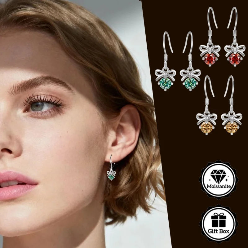 Moissanite Earrings with S925 sterling silver hook