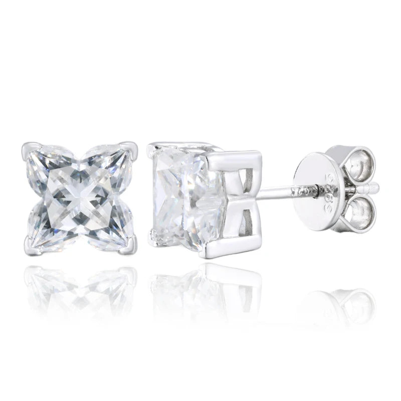 VVS1 Moissanite Cross Earring 925 Silver Earrings For Men Women ﻿Hip Hop Jewelry Party Gifts ﻿